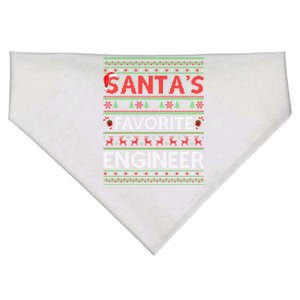 Ugly Xmas Lighting Santa's Favorite Engineer Christmas Gift USA-Made Doggie Bandana