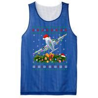 Ugly Xmas Lights Santa Hat Airplane Christmas Gift Mesh Reversible Basketball Jersey Tank