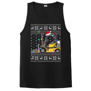 Ugly Xmas Lights Santa Hat Forklift Christmas Meaningful Gift PosiCharge Competitor Tank