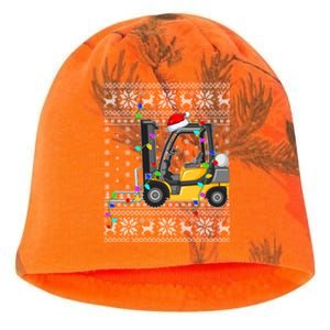 Ugly Xmas Lights Santa Hat Forklift Christmas Meaningful Gift Kati - Camo Knit Beanie