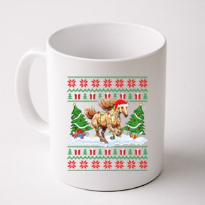 Ugly Xmas Lighting Holiday Santa Horse Christmas Gift Coffee Mug