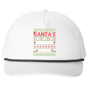 Ugly Xmas Lighting Santa's Favorite Pilot Christmas Funny Gift Snapback Five-Panel Rope Hat