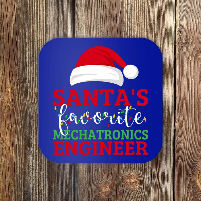 Ugly Xmas Matching SantaS Favorite Mechatronics Engineer Gift Coaster