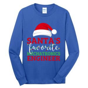 Ugly Xmas Matching SantaS Favorite Mechatronics Engineer Gift Tall Long Sleeve T-Shirt