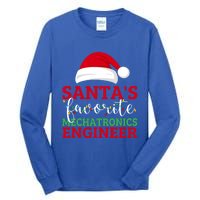 Ugly Xmas Matching SantaS Favorite Mechatronics Engineer Gift Tall Long Sleeve T-Shirt