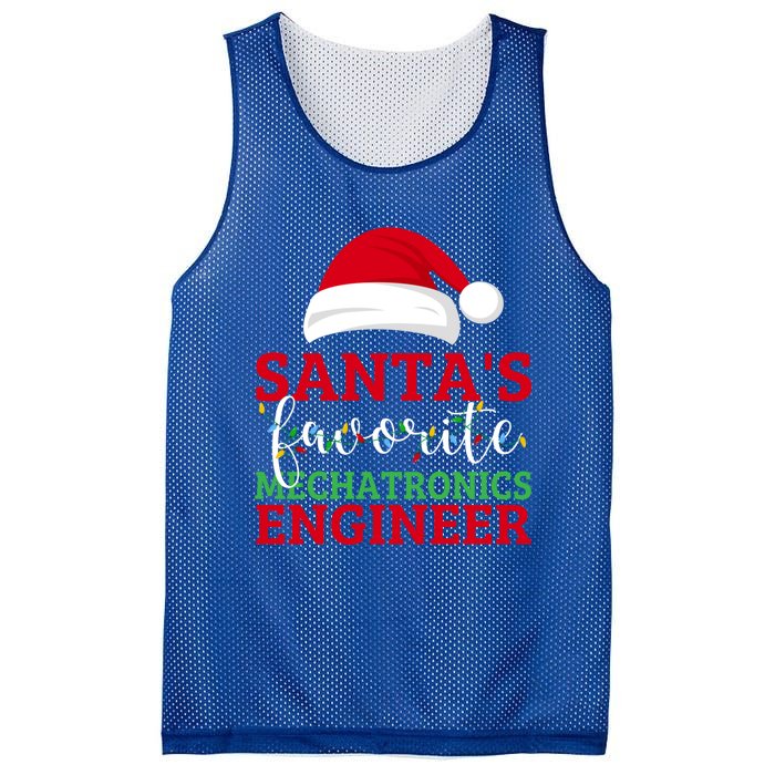 Ugly Xmas Matching SantaS Favorite Mechatronics Engineer Gift Mesh Reversible Basketball Jersey Tank