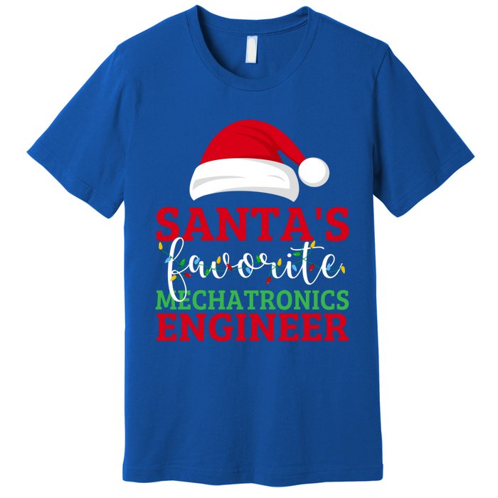 Ugly Xmas Matching SantaS Favorite Mechatronics Engineer Gift Premium T-Shirt