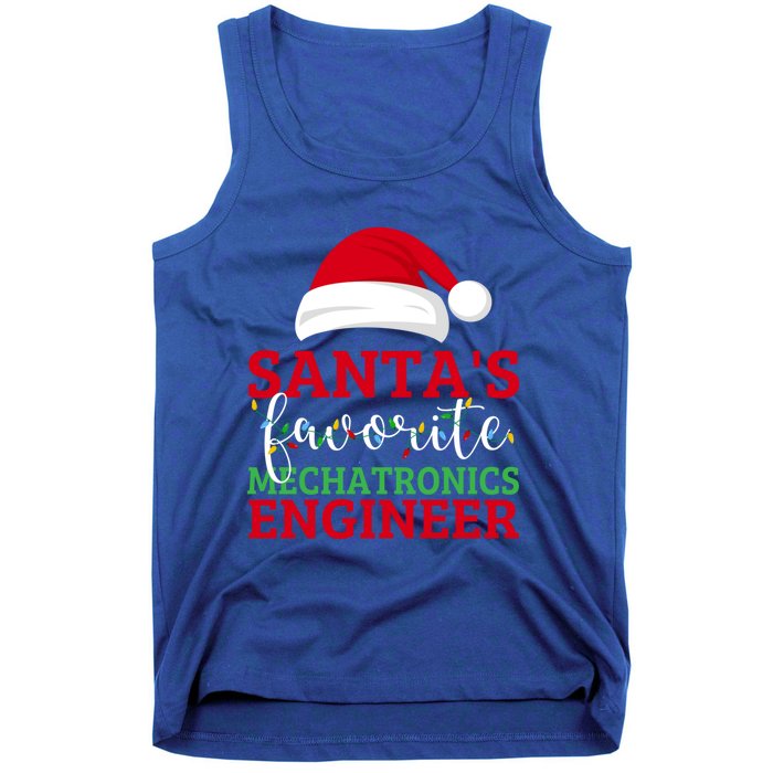 Ugly Xmas Matching SantaS Favorite Mechatronics Engineer Gift Tank Top