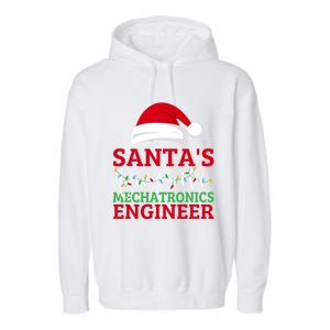 Ugly Xmas Matching SantaS Favorite Mechatronics Engineer Gift Garment-Dyed Fleece Hoodie