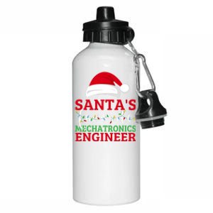 Ugly Xmas Matching SantaS Favorite Mechatronics Engineer Gift Aluminum Water Bottle