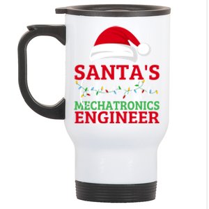 Ugly Xmas Matching SantaS Favorite Mechatronics Engineer Gift Stainless Steel Travel Mug