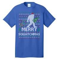 Ugly Xmas Merry Squatchmas Bigfoot Christmas Tree Gift Tall T-Shirt