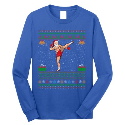 Ugly Xmas Style Kickboxing Christmas Gift Long Sleeve Shirt