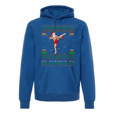 Ugly Xmas Style Kickboxing Christmas Gift Premium Hoodie