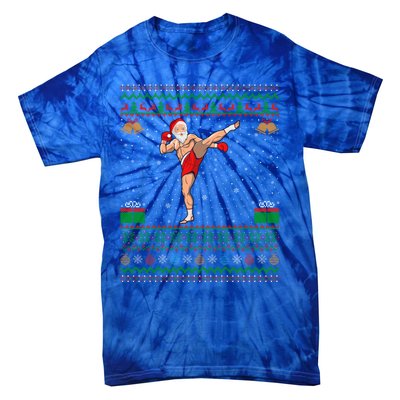 Ugly Xmas Style Kickboxing Christmas Gift Tie-Dye T-Shirt