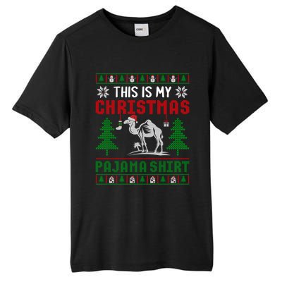 Ugly Xmas Sweater Camel This Is My Christmas Pajama Gift Tall Fusion ChromaSoft Performance T-Shirt