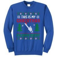 Ugly Xmas Sweater Chainsaw This Is My Christmas Pajama Gift Sweatshirt