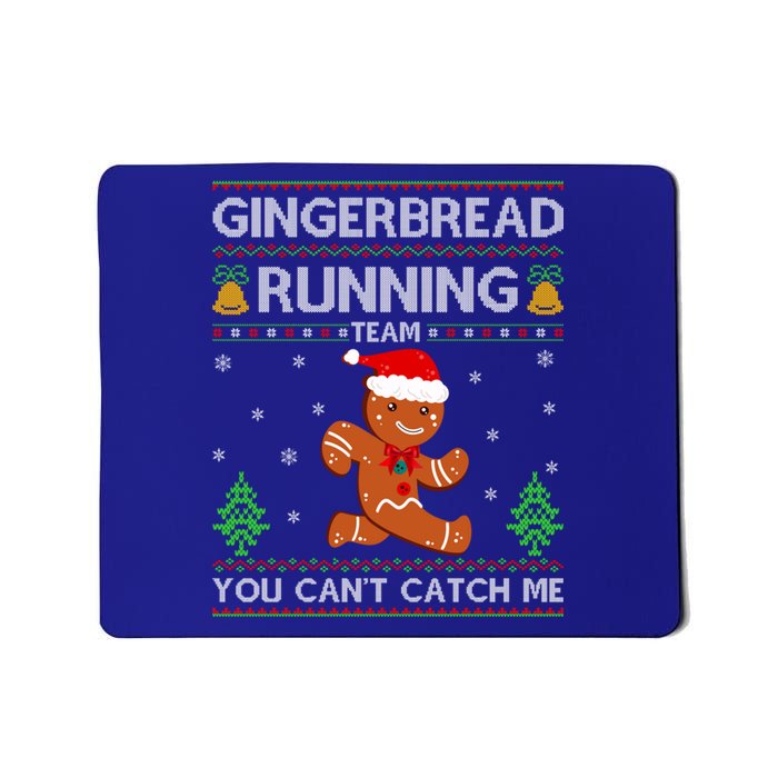 Ugly Xmas Sweater Gingerbread Running Team Christmas Funny Gift Mousepad