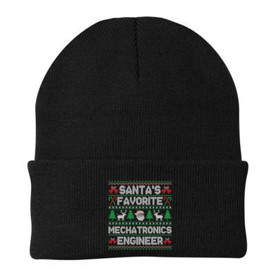 Ugly Xmas Sweater SantaS Favorite Mechatronics Engineer Gift Beanie