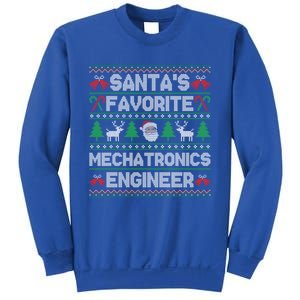 Ugly Xmas Sweater SantaS Favorite Mechatronics Engineer Gift Sweatshirt