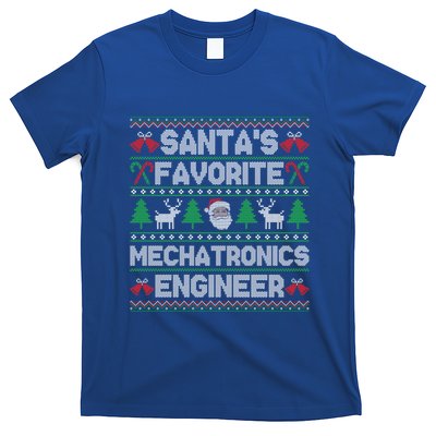 Ugly Xmas Sweater SantaS Favorite Mechatronics Engineer Gift T-Shirt