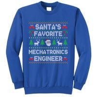 Ugly Xmas Sweater SantaS Favorite Mechatronics Engineer Gift Tall Sweatshirt