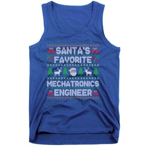 Ugly Xmas Sweater SantaS Favorite Mechatronics Engineer Gift Tank Top