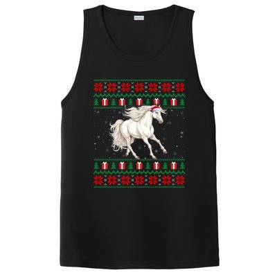 Ugly Xmas Style Santa Hat Horse Christmas Gift PosiCharge Competitor Tank