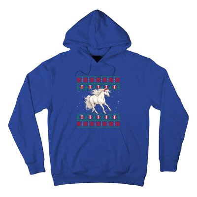 Ugly Xmas Style Santa Hat Horse Christmas Gift Hoodie