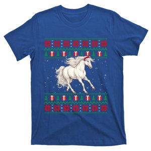 Ugly Xmas Style Santa Hat Horse Christmas Gift T-Shirt