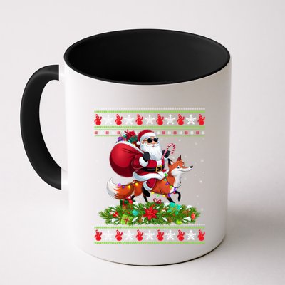 Ugly Xmas Style Santa Riding Fox Christmas Meaningful Gift Mug