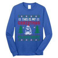 Ugly Xmas Sweater Beaver This Is My Christmas Pajama Cute Gift Long Sleeve Shirt