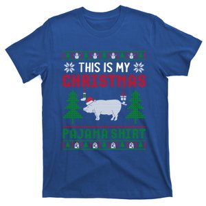 Ugly Xmas Sweater Pig This Is My Christmas Pajama Gift T-Shirt