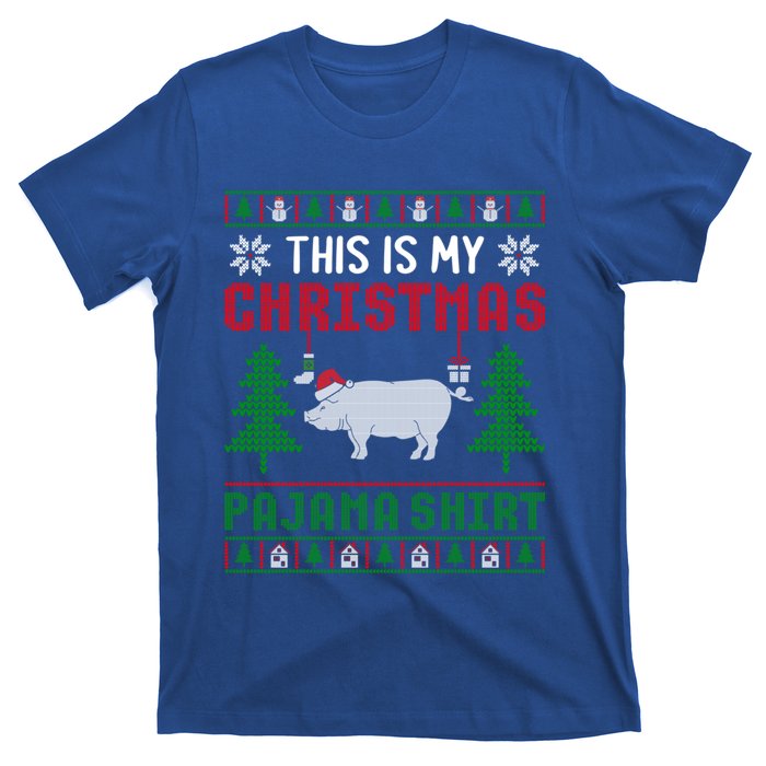 Ugly Xmas Sweater Pig This Is My Christmas Pajama Gift T-Shirt