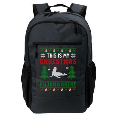 Ugly Xmas Sweater Seal This Is My Christmas Pajama Cute Gift Daily Commute Backpack