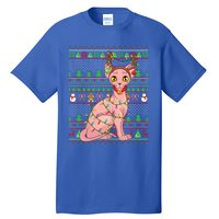 Ugly Xmas Style Lighting Sphynx Cat Christmas Gift Tall T-Shirt