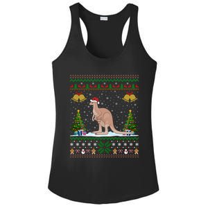 Ugly Xmas Tree Lights Santa Hat Kangaroo Christmas Great Gift Ladies PosiCharge Competitor Racerback Tank