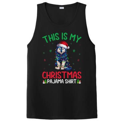 Ugly Xmas Tree Santa Alaskan Klee Kai Dog Christmas Pajama PosiCharge Competitor Tank