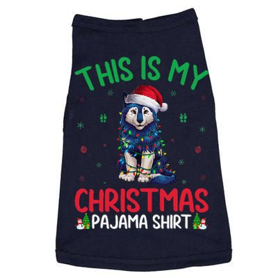 Ugly Xmas Tree Santa Alaskan Klee Kai Dog Christmas Pajama Doggie Tank