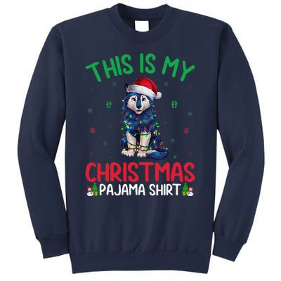 Ugly Xmas Tree Santa Alaskan Klee Kai Dog Christmas Pajama Sweatshirt