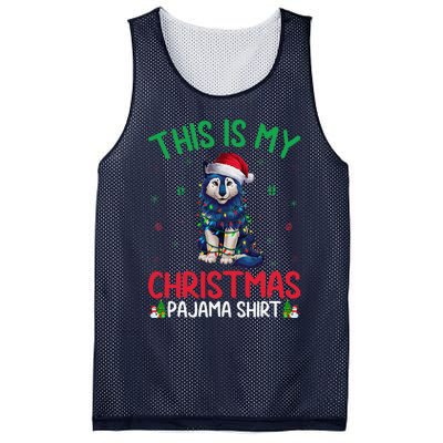 Ugly Xmas Tree Santa Alaskan Klee Kai Dog Christmas Pajama Mesh Reversible Basketball Jersey Tank