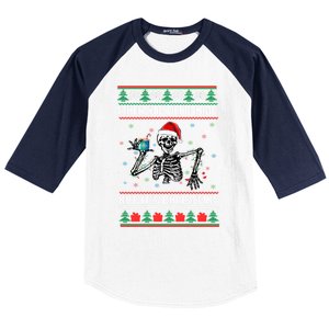 Ugly Xmas When YouRe Dead Inside But Its Christmas Season Gift Baseball Sleeve Shirt