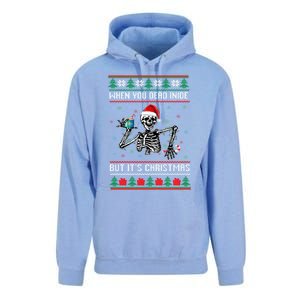 Ugly Xmas When YouRe Dead Inside But Its Christmas Season Gift Unisex Surf Hoodie