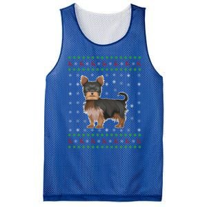 Ugly Xmas Yorkshire Terrier Graphic Ugly Sweater Christmas Cool Gift Mesh Reversible Basketball Jersey Tank