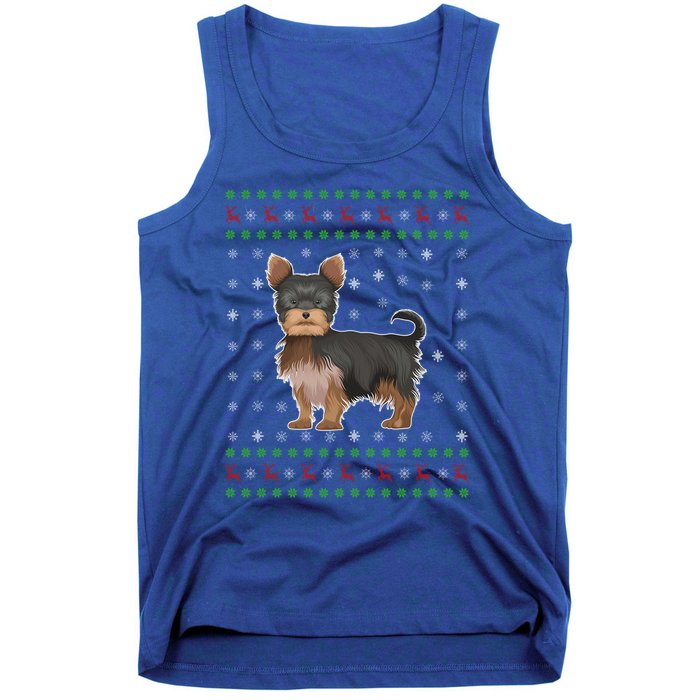 Ugly Xmas Yorkshire Terrier Graphic Ugly Sweater Christmas Cool Gift Tank Top