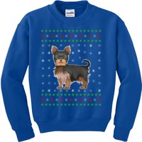 Ugly Xmas Yorkshire Terrier Graphic Ugly Sweater Christmas Cool Gift Kids Sweatshirt