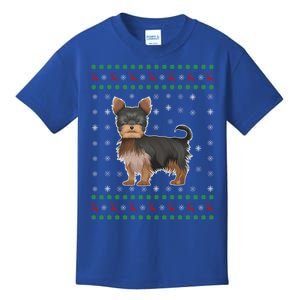 Ugly Xmas Yorkshire Terrier Graphic Ugly Sweater Christmas Cool Gift Kids T-Shirt