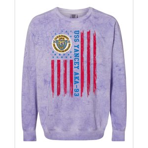 Uss Yancey Aka 93 Amphibious Cargo Ship Veteran Christmas Colorblast Crewneck Sweatshirt