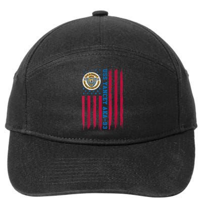 Uss Yancey Aka 93 Amphibious Cargo Ship Veteran Christmas 7-Panel Snapback Hat