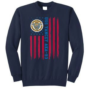 Uss Yancey Aka 93 Amphibious Cargo Ship Veteran Christmas Tall Sweatshirt